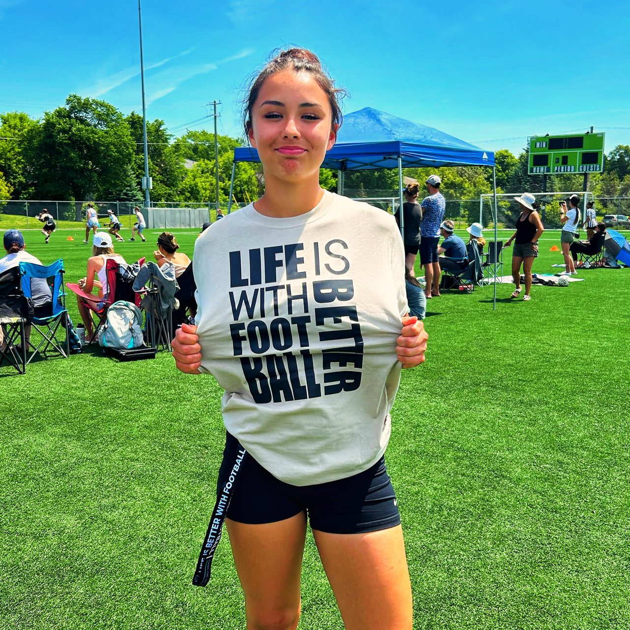 OWF Life is better with football T-shirt