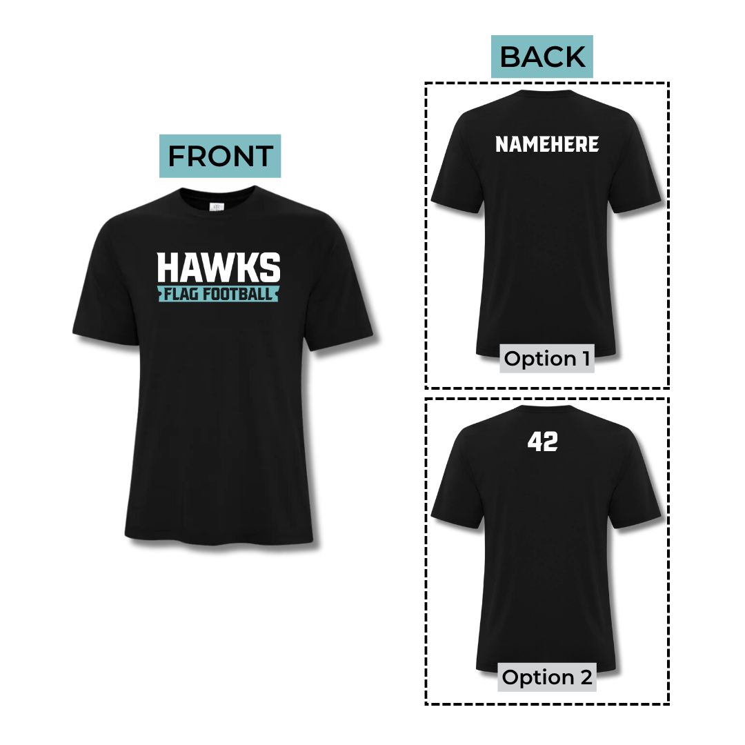 Hawks “Take Flight” Flag Football T-Shirt