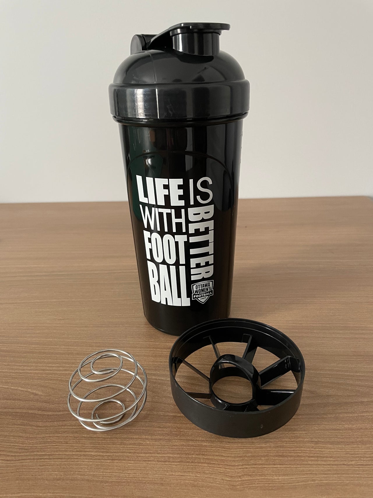 OWF Life is better with football Shaker Bottle